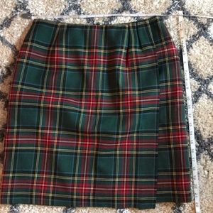 Christmas greens & red skirt